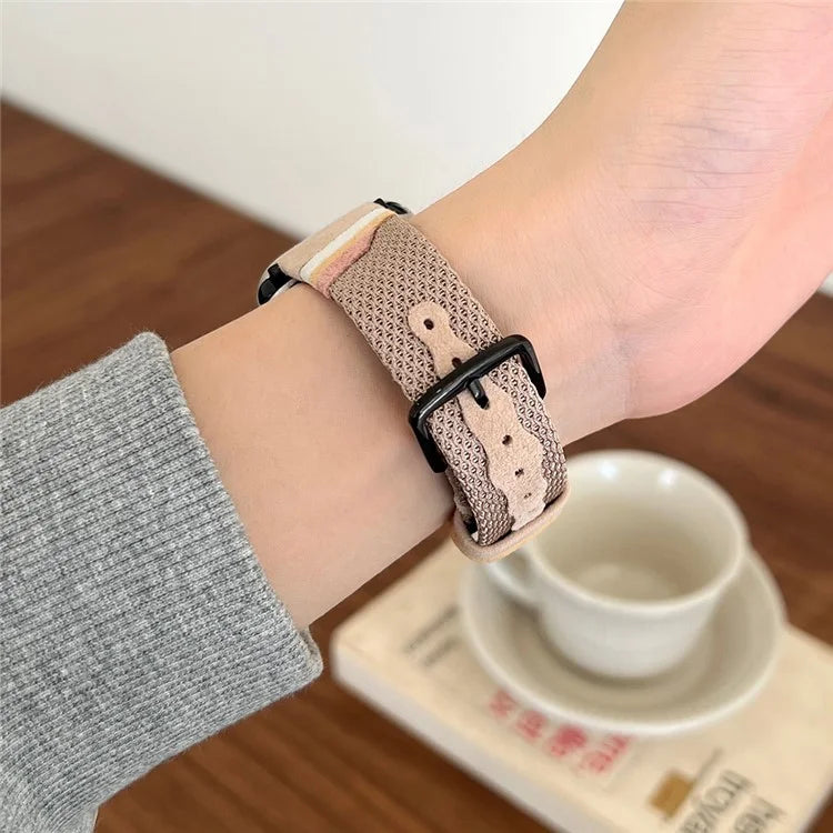 For Apple Watch Series 9 8 7 41mm / Series 6 5 4 SE SE (2022) SE (2023) 40mm / Series 3 2 1 38mm Mesh+Leather Band