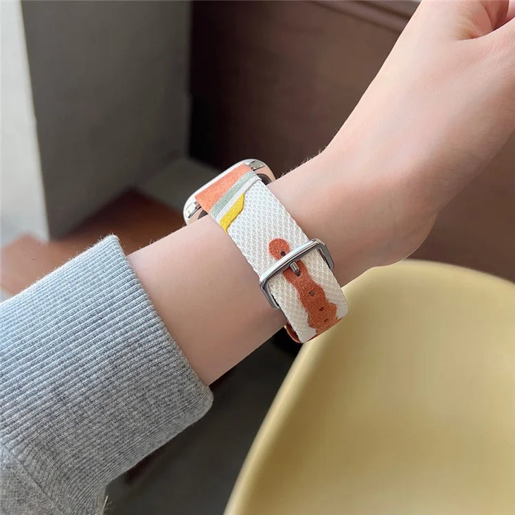 For Apple Watch Series 9 8 7 41mm / Series 6 5 4 SE SE (2022) SE (2023) 40mm / Series 3 2 1 38mm Mesh+Leather Band