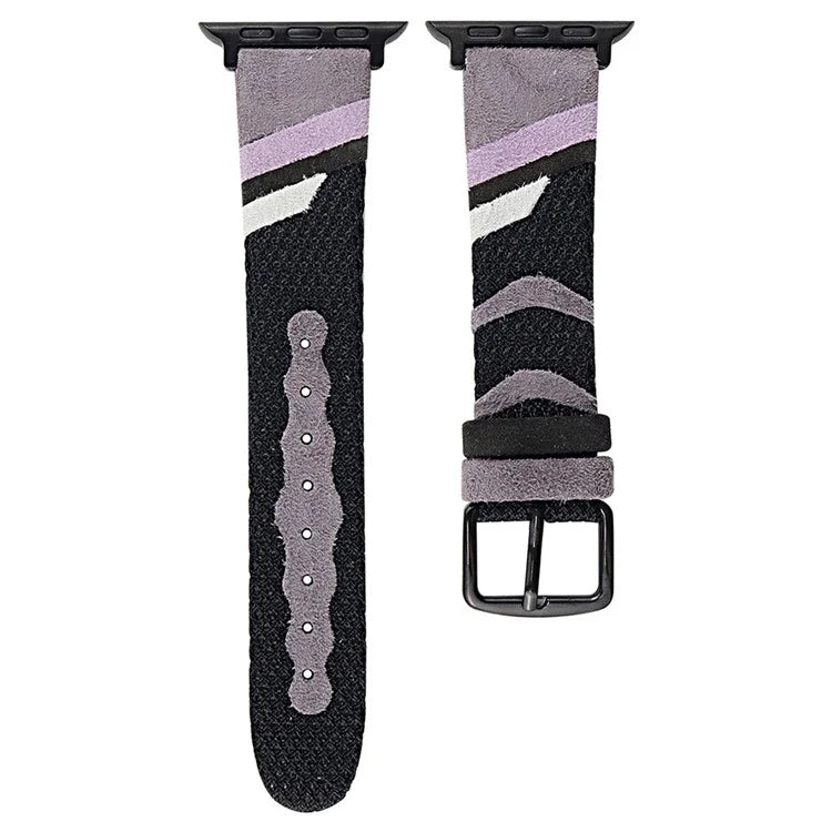For Apple Watch Ultra 2 Ultra 49mm / Series 9 8 7 45mm / 6 5 4 SE SE (2022) 44mm / 3 2 1 42mm PU Leather Band