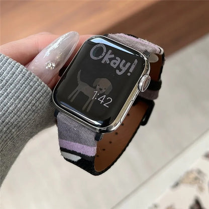 For Apple Watch Ultra 2 Ultra 49mm / Series 9 8 7 45mm / 6 5 4 SE SE (2022) 44mm / 3 2 1 42mm PU Leather Band