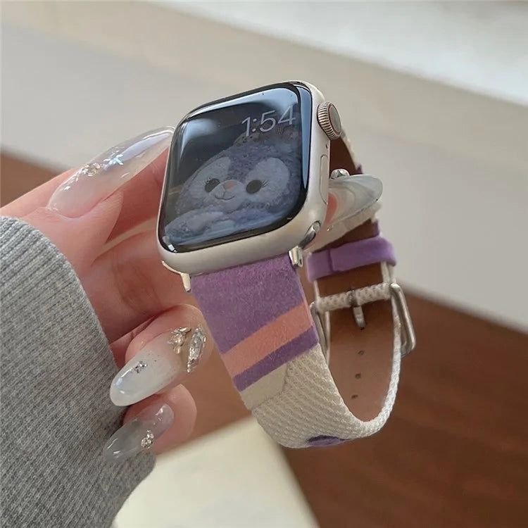 For Apple Watch Ultra 2 Ultra 49mm / Series 9 8 7 45mm / 6 5 4 SE SE (2022) 44mm / 3 2 1 42mm PU Leather Band