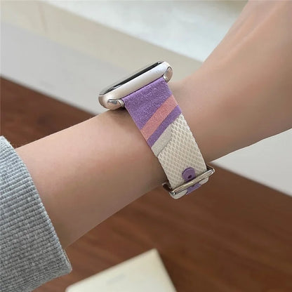 For Apple Watch Ultra 2 Ultra 49mm / Series 9 8 7 45mm / 6 5 4 SE SE (2022) 44mm / 3 2 1 42mm PU Leather Band