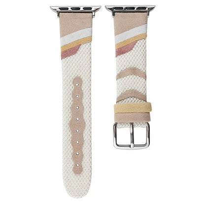 For Apple Watch Ultra 2 Ultra 49mm / Series 9 8 7 45mm / 6 5 4 SE SE (2022) 44mm / 3 2 1 42mm PU Leather Band