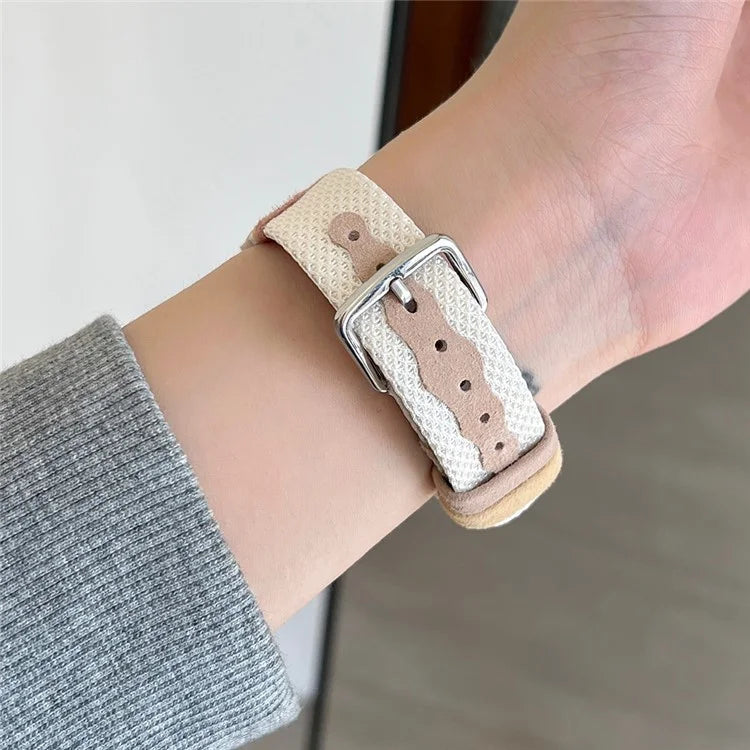 For Apple Watch Ultra 2 Ultra 49mm / Series 9 8 7 45mm / 6 5 4 SE SE (2022) 44mm / 3 2 1 42mm PU Leather Band