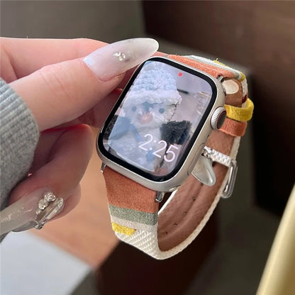 For Apple Watch Ultra 2 Ultra 49mm / Series 9 8 7 45mm / 6 5 4 SE SE (2022) 44mm / 3 2 1 42mm PU Leather Band