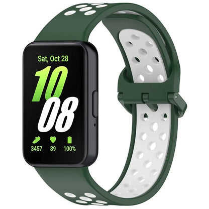 For Samsung Galaxy Fit3 Silicone Watch Bands Dual-Color Wrist Straps Replacement Parts