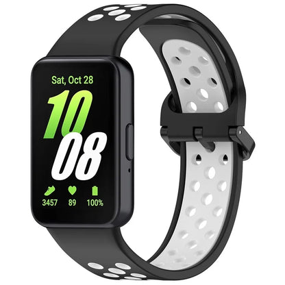 For Samsung Galaxy Fit3 Silicone Watch Bands Dual-Color Wrist Straps Replacement Parts