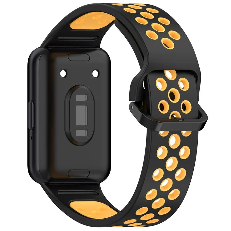 For Samsung Galaxy Fit3 Silicone Watch Bands Dual-Color Wrist Straps Replacement Parts