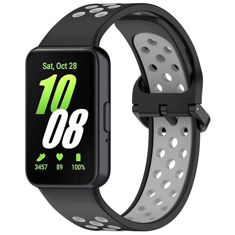 For Samsung Galaxy Fit3 Silicone Watch Bands Dual-Color Wrist Straps Replacement Parts