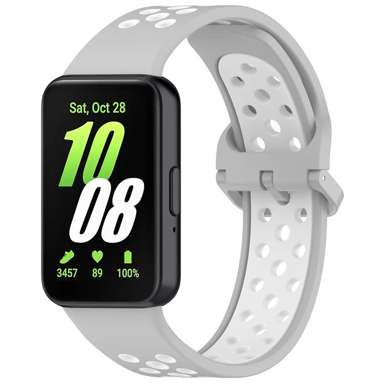For Samsung Galaxy Fit3 Silicone Watch Bands Dual-Color Wrist Straps Replacement Parts