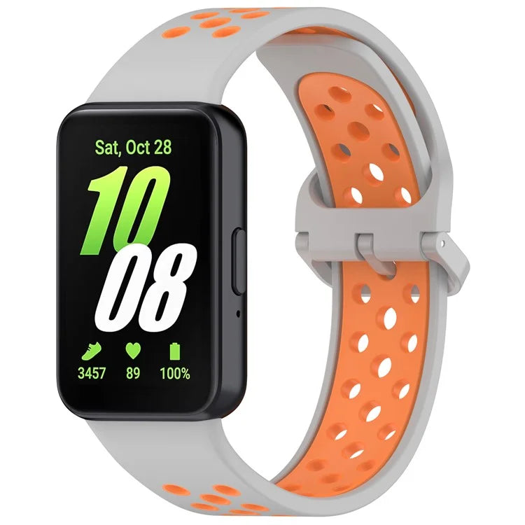 For Samsung Galaxy Fit3 Silicone Watch Bands Dual-Color Wrist Straps Replacement Parts