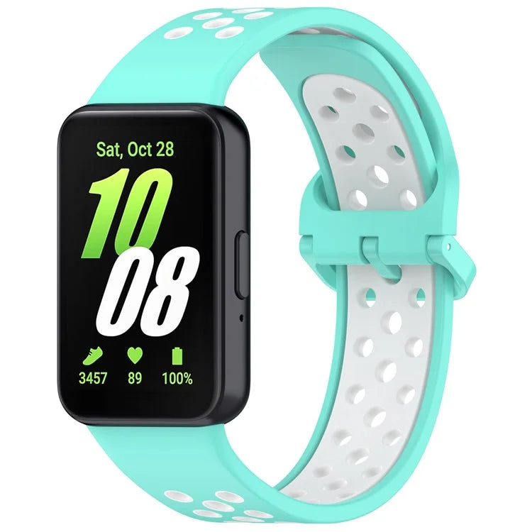 For Samsung Galaxy Fit3 Silicone Watch Bands Dual-Color Wrist Straps Replacement Parts