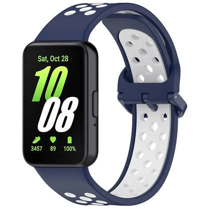 For Samsung Galaxy Fit3 Silicone Watch Bands Dual-Color Wrist Straps Replacement Parts