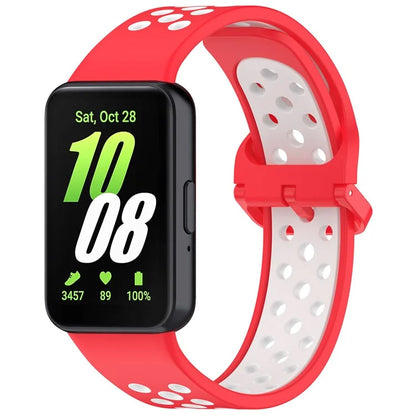 For Samsung Galaxy Fit3 Silicone Watch Bands Dual-Color Wrist Straps Replacement Parts