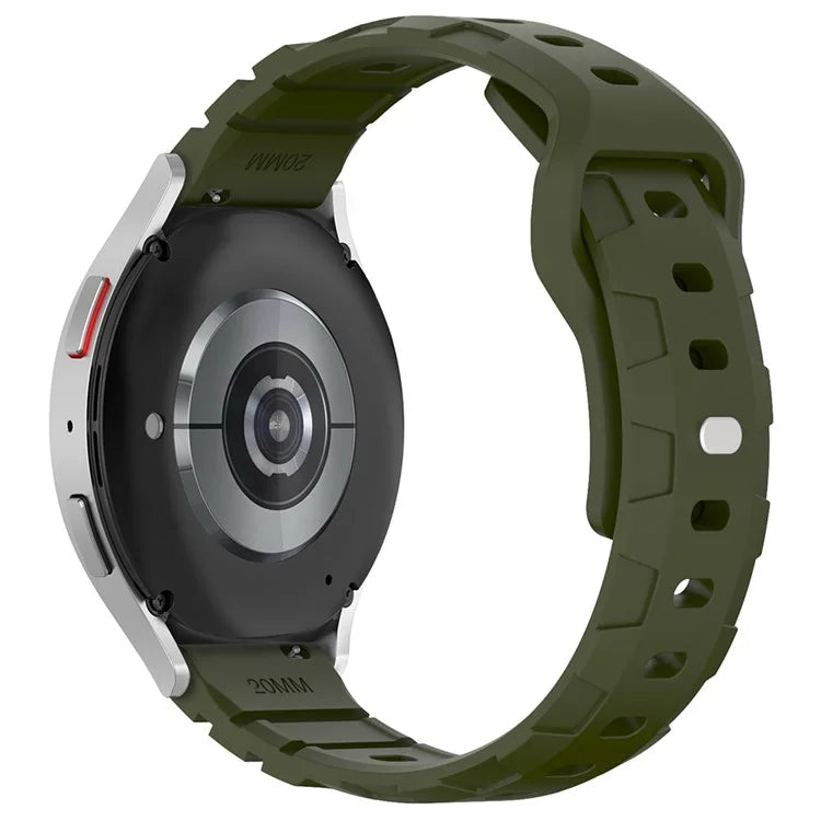 For Huawei Watch GT 3 42mm / GT 3 Pro 43mm Silicone Band 20mm Armour Watch Strap Replacement