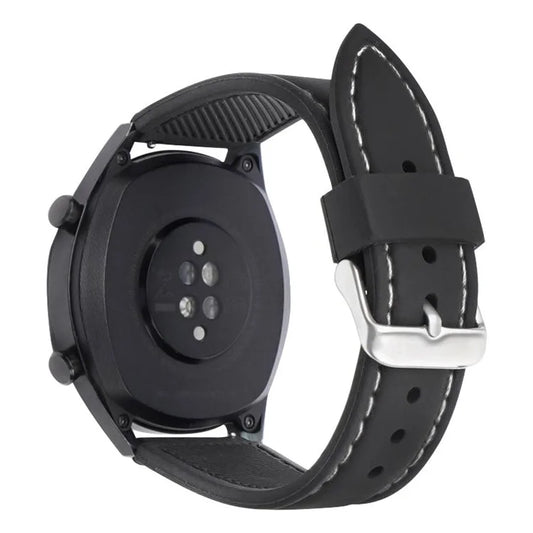 For Huawei Watch GT 4 41mm / Garmin Venu 3S Watch Band 18mm Waterproof Fluorubber Wrist Strap