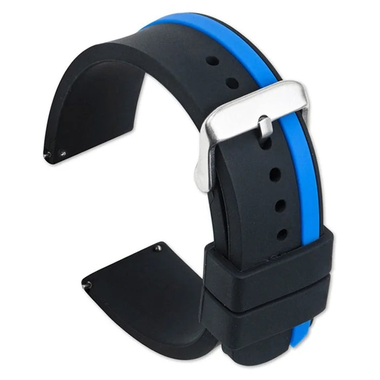For Xiaomi Watch 2 / Huawei Watch 4 Pro Replacement Wrist Band 22mm Soft Silicone Strap with Dual Color