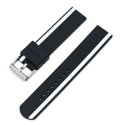 For Xiaomi Watch 2 / Huawei Watch 4 Pro Replacement Wrist Band 22mm Soft Silicone Strap with Dual Color