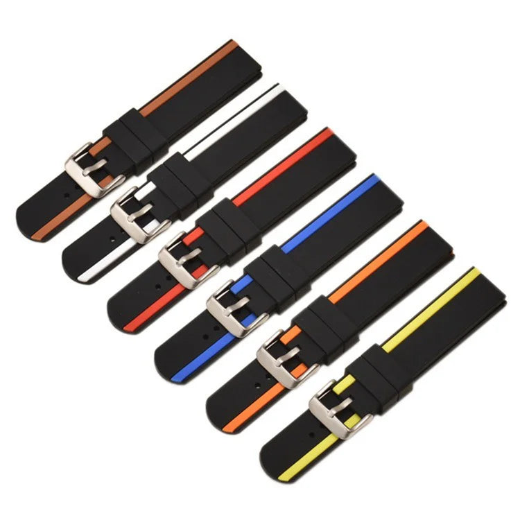 For Xiaomi Watch 2 / Huawei Watch 4 Pro Replacement Wrist Band 22mm Soft Silicone Strap with Dual Color