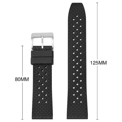 For Huawei Watch GT 3 42mm / GT 3 Pro 43mm Watch Strap 20mm Fluorubber Wrist Band