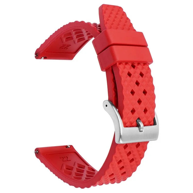 For Garmin Venu 3S / Watch GT 4 41mm Replacement Wrist Band 18mm Fluorubber Watch Strap