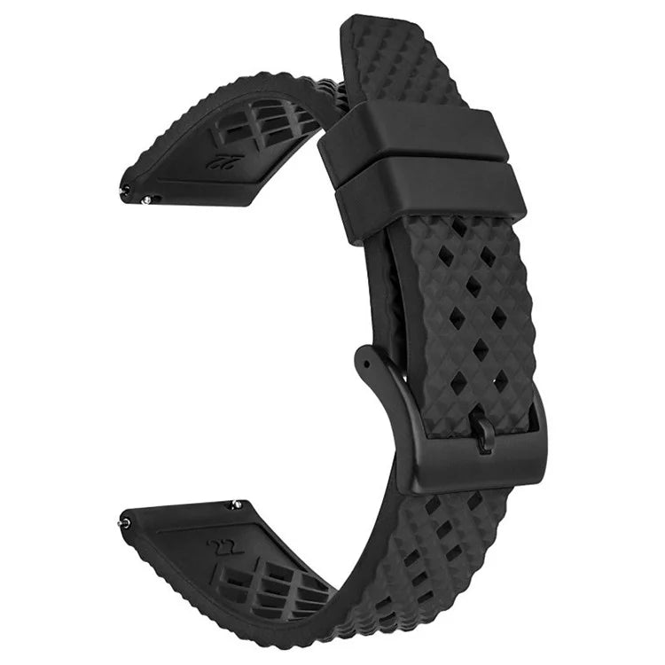 For Garmin Venu 3S / Watch GT 4 41mm Replacement Wrist Band 18mm Fluorubber Watch Strap