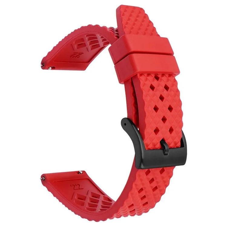 For Garmin Venu 3S / Watch GT 4 41mm Replacement Wrist Band 18mm Fluorubber Watch Strap