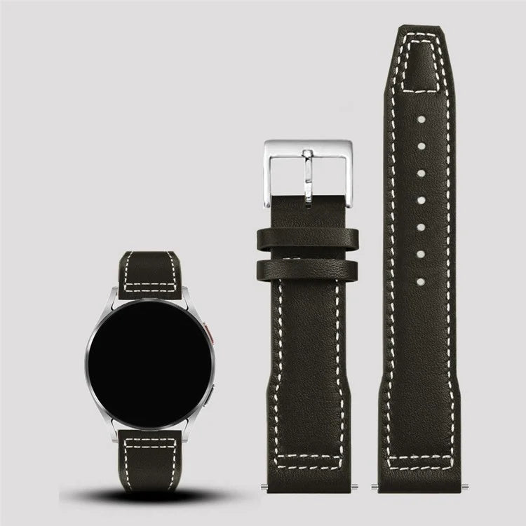 For Huawei Watch GT3 42mm / GT3 Pro 43mm Watch Strap 20mm Replacement Cowhide Wrist Band