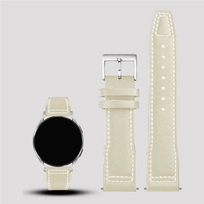 For Huawei Watch GT3 42mm / GT3 Pro 43mm Watch Strap 20mm Replacement Cowhide Wrist Band