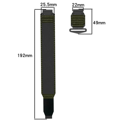 For Garmin Quickfit 20mm  /  Fenix 7S  /  7S Pro Nylon Wrist Band Magic Tape Watch Strap