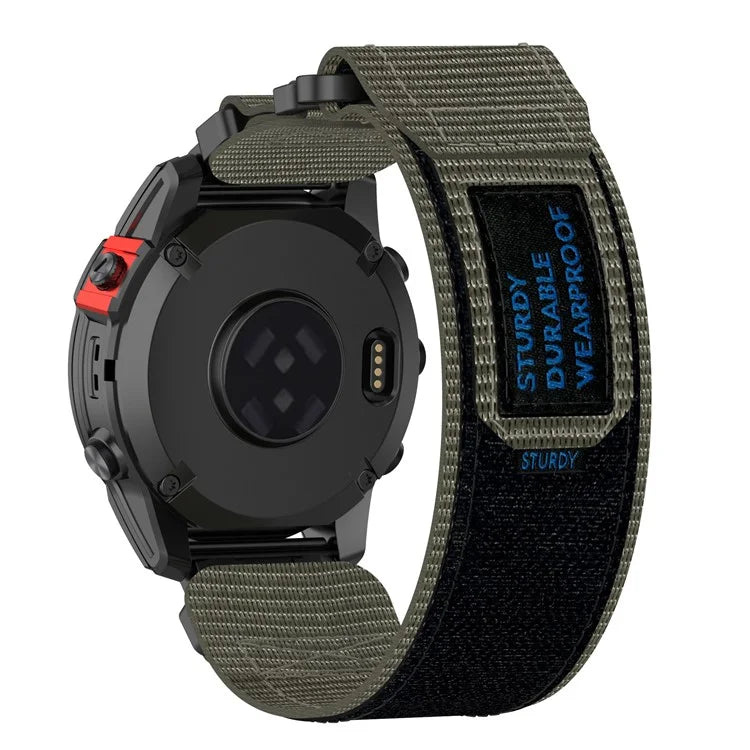 For Garmin Quickfit 20mm  /  Fenix 7S  /  7S Pro Nylon Wrist Band Magic Tape Watch Strap