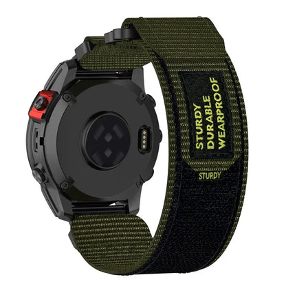 For Garmin Quickfit 20mm  /  Fenix 7S  /  7S Pro Nylon Wrist Band Magic Tape Watch Strap