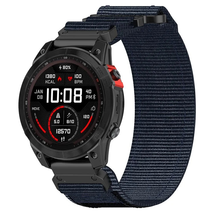 For Garmin Quickfit 20mm  /  Fenix 7S  /  7S Pro Nylon Wrist Band Magic Tape Watch Strap