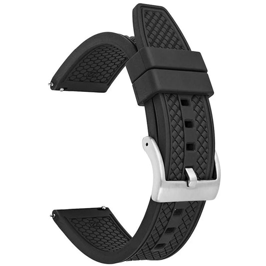 For Samsung / Huawei / Garmin Smart Watch Replacement Strap 20mm Universal Fluorubber Wrist Band