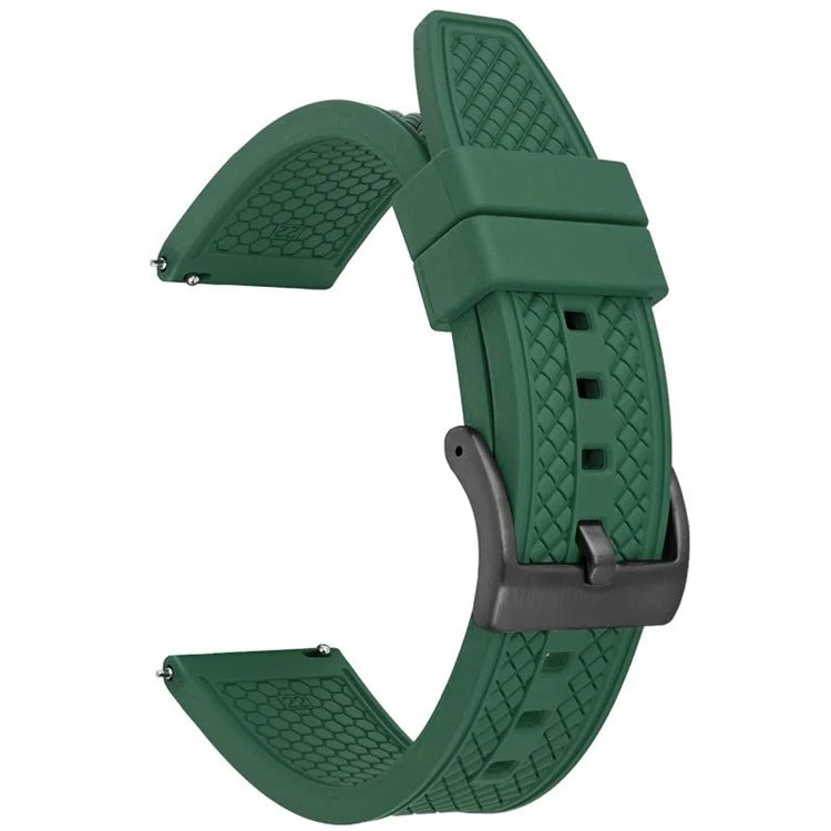 For Samsung / Huawei / Garmin Smart Watch Replacement Strap 20mm Universal Fluorubber Wrist Band