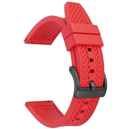 For Samsung / Huawei / Garmin Smart Watch Replacement Strap 20mm Universal Fluorubber Wrist Band