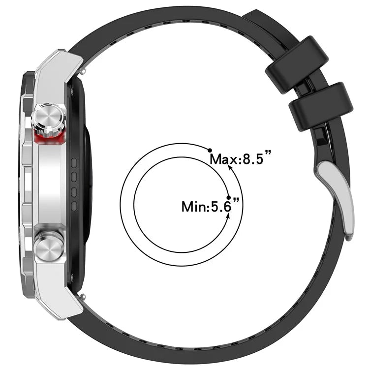 For Garmin Venu 3 / Venu 2 / Vivoactive 4 22mm Watch Band Comfortable Fluororubber Wrist Strap