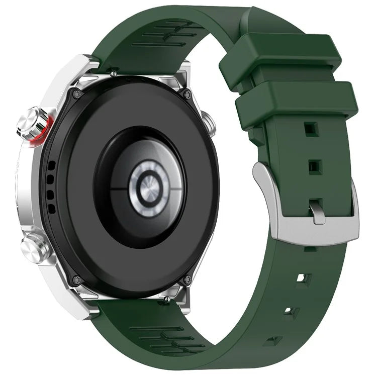 For Garmin Venu 3 / Venu 2 / Vivoactive 4 22mm Watch Band Comfortable Fluororubber Wrist Strapish Green