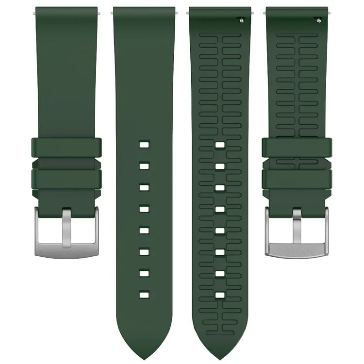 For Garmin Venu 3 / Venu 2 / Vivoactive 4 22mm Watch Band Comfortable Fluororubber Wrist Strapish Green