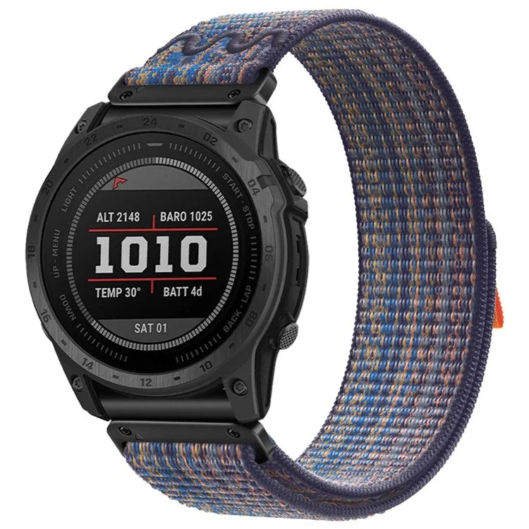 For Garmin Tactix 7 Pro / Fenix 7X / 6X Pro / 5X Plus Universal Watch Strap Nylon Wrist Band 26mm