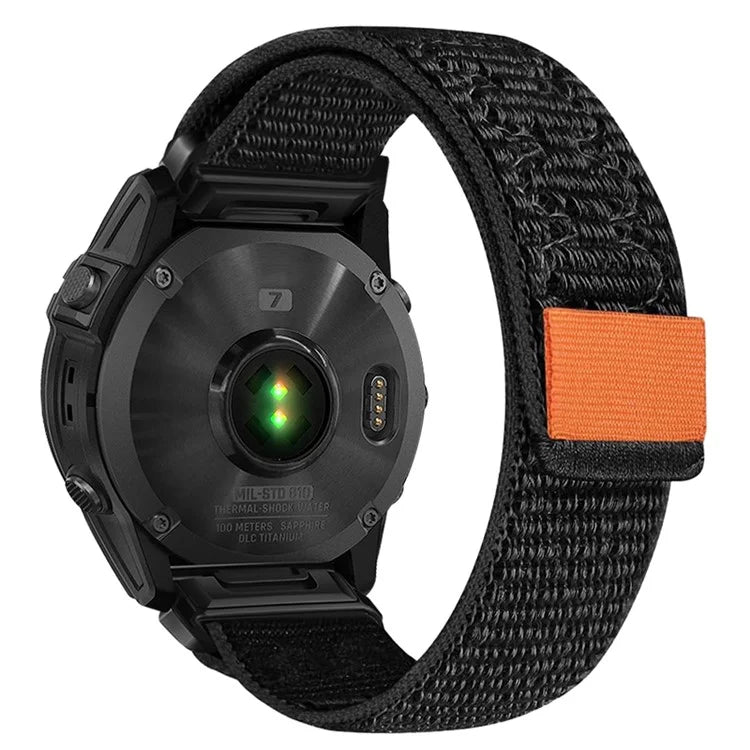For Garmin Tactix 7 Pro / Fenix 7X / 6X Pro / 5X Plus Universal Watch Strap Nylon Wrist Band 26mm