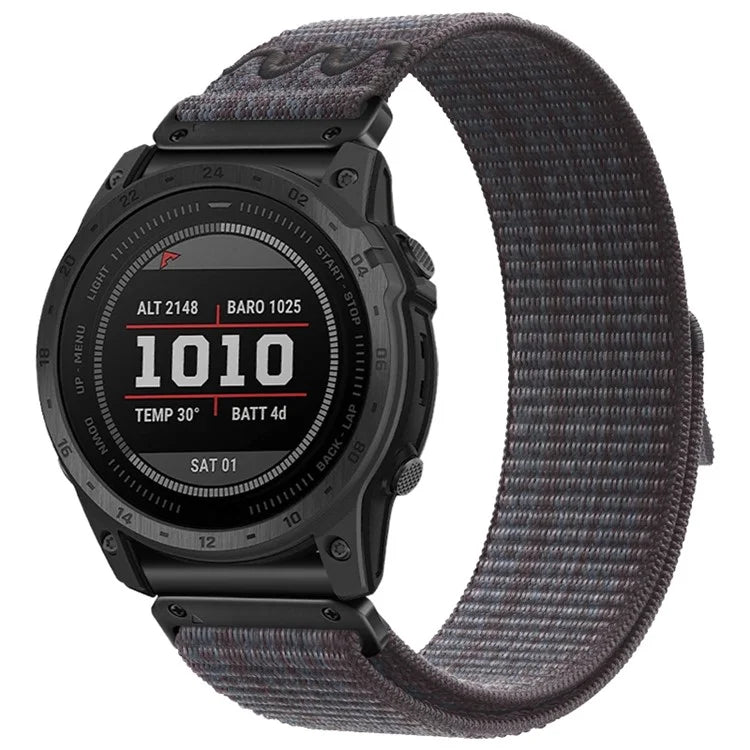 For Garmin Tactix 7 Pro / Fenix 7X / 6X Pro / 5X Plus Universal Watch Strap Nylon Wrist Band 26mm