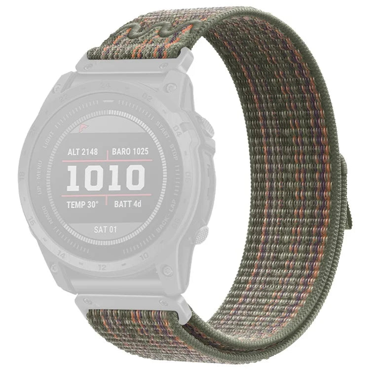 For Garmin Tactix 7 Pro / Fenix 7X / 6X Pro / 5X Plus Universal Watch Strap Nylon Wrist Band 26mm