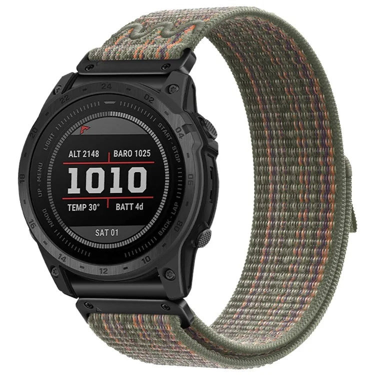 For Garmin Tactix 7 Pro / Fenix 7X / 6X Pro / 5X Plus Universal Watch Strap Nylon Wrist Band 26mm