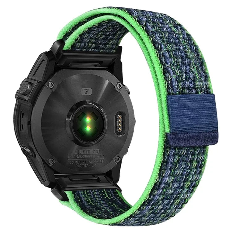 For Garmin Tactix 7 Pro / Fenix 7X / 6X Pro / 5X Plus Universal Watch Strap Nylon Wrist Band 26mm