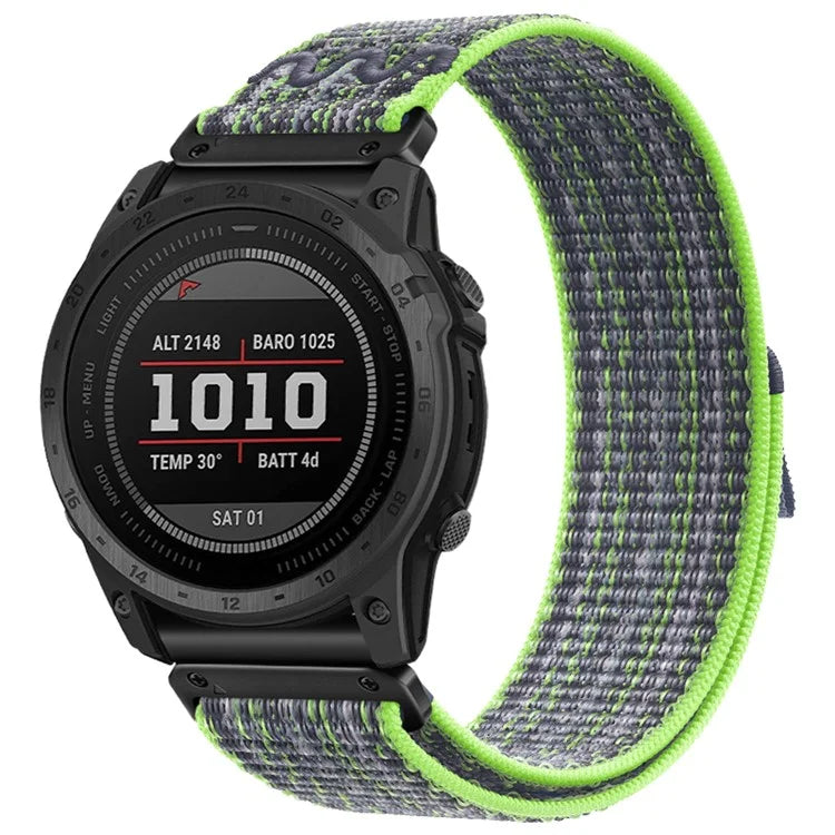 For Garmin Tactix 7 Pro / Fenix 7X / 6X Pro / 5X Plus Universal Watch Strap Nylon Wrist Band 26mm
