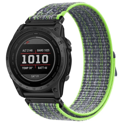 For Garmin Tactix 7 Pro / Fenix 7X / 6X Pro / 5X Plus Universal Watch Strap Nylon Wrist Band 26mm