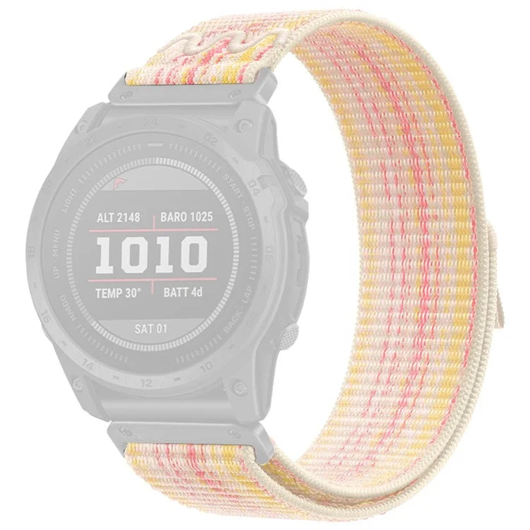 For Garmin Tactix 7 Pro / Fenix 7X / 6X Pro / 5X Plus Universal Watch Strap Nylon Wrist Band 26mm