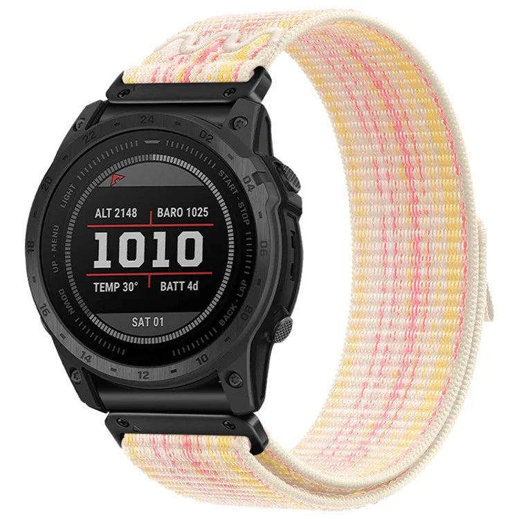 For Garmin Tactix 7 Pro / Fenix 7X / 6X Pro / 5X Plus Universal Watch Strap Nylon Wrist Band 26mm
