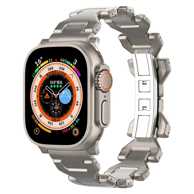 For Apple Watch Series 9 8 7 41mm / 6 5 4 SE (2022) SE (2023) SE 40mm / 3 2 1 38mm Y-Shape Titanium Steel Watch Band